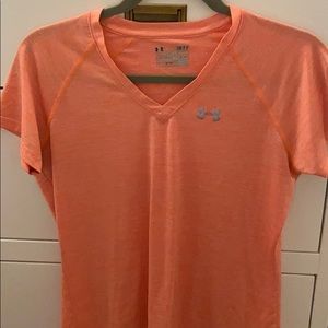 Orange Under Armour Workout Shirt